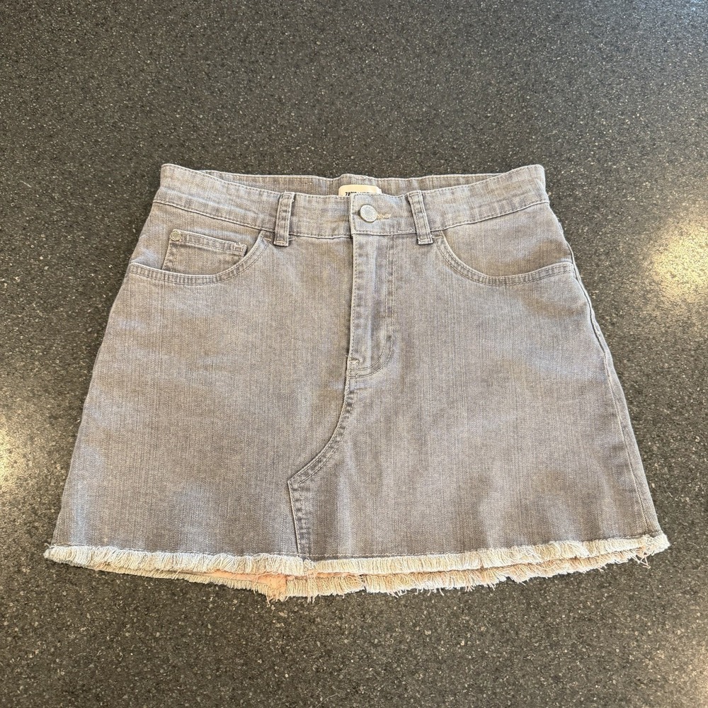 Zadig & Voltaire Juice Raw‎ Hem Frayed Mini Skirt Size 36